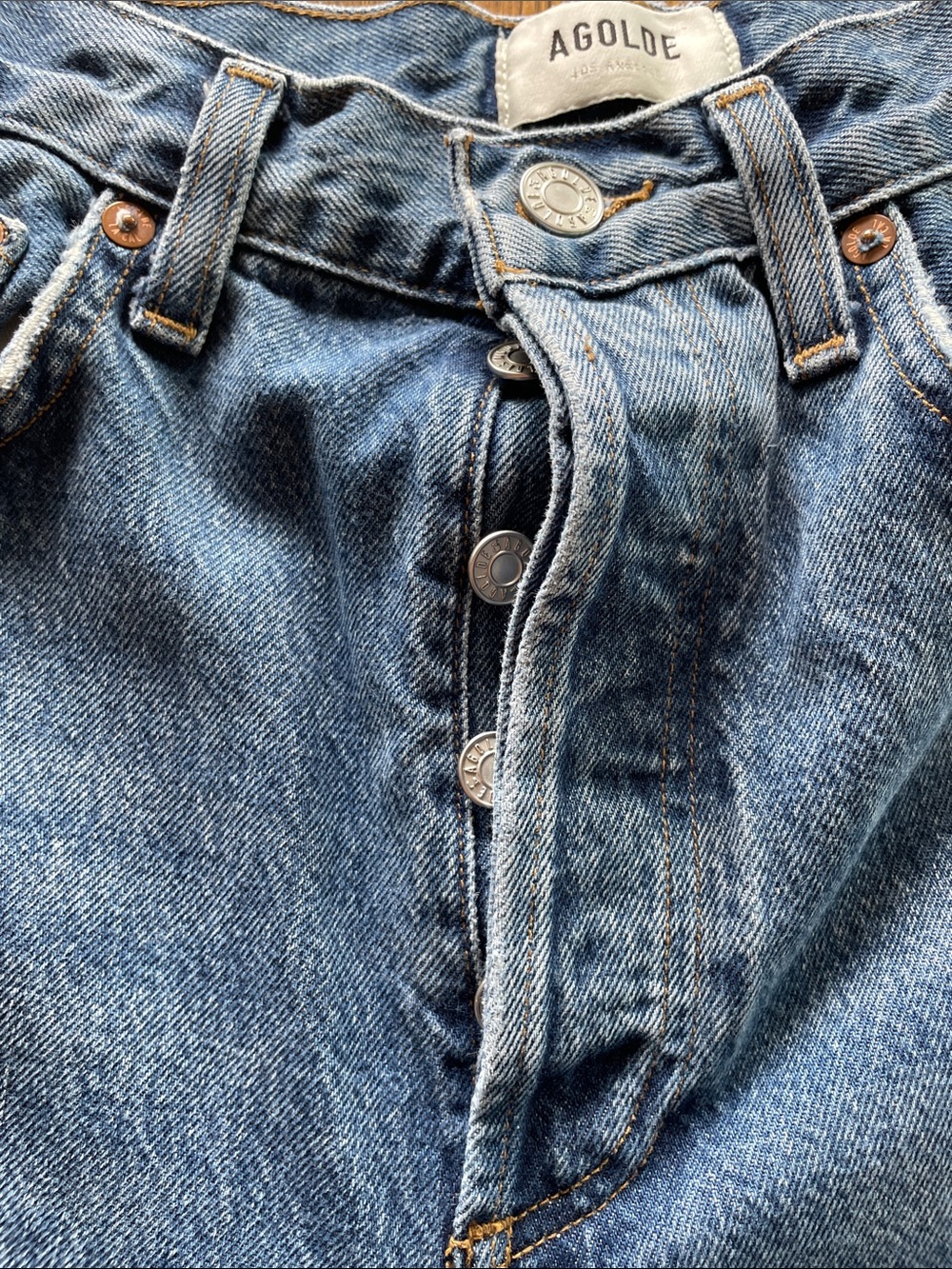 Agolde Kelly Jeans, Essence Wash, size 27 - Picture 6 of 8